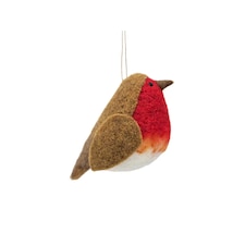 Tesco Woollen Robin Hanging Christmas Decoration