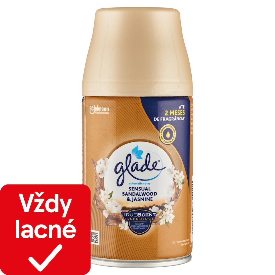 obrázok 1 z Glade Sensual Sandalwood & Jasmine náplň do automatického osviežovača vzduchu 269 ml