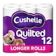 image 1 of Cushelle Quilted 50% Longer Lasting Toilet Tissue 12 Rolls