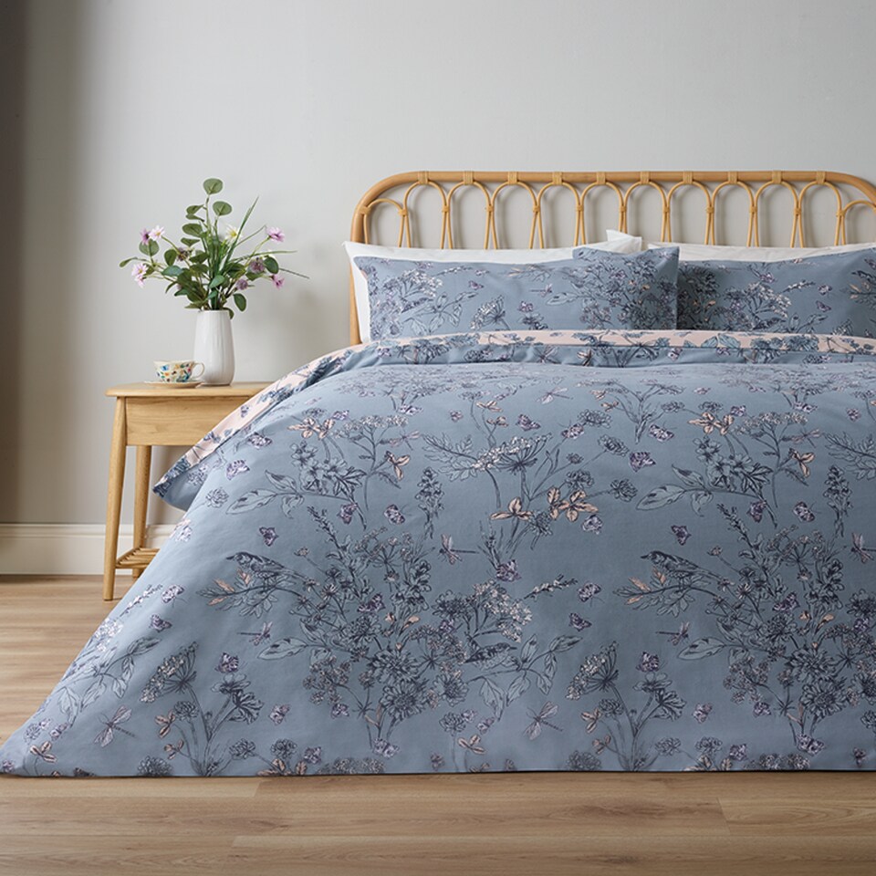 image 1 of Tesco Wwf Dragonfly & Butterfly Duvet Set Double