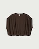 image 4 of F&F Textured Batwing Top in Chocolate
