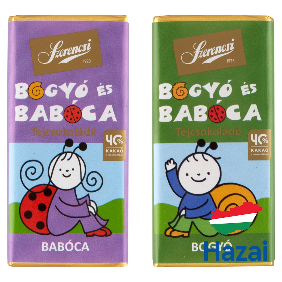 Szerencsi Bogyó and Babóca Milk Chocolate 20 g