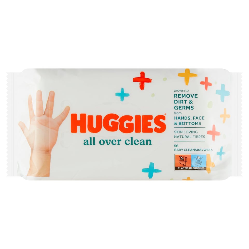 Huggies All Over Clean Baby Cleansing Wipes 56 pcs