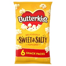 Butterkist Sweet & Salted Popcorn 6X12g