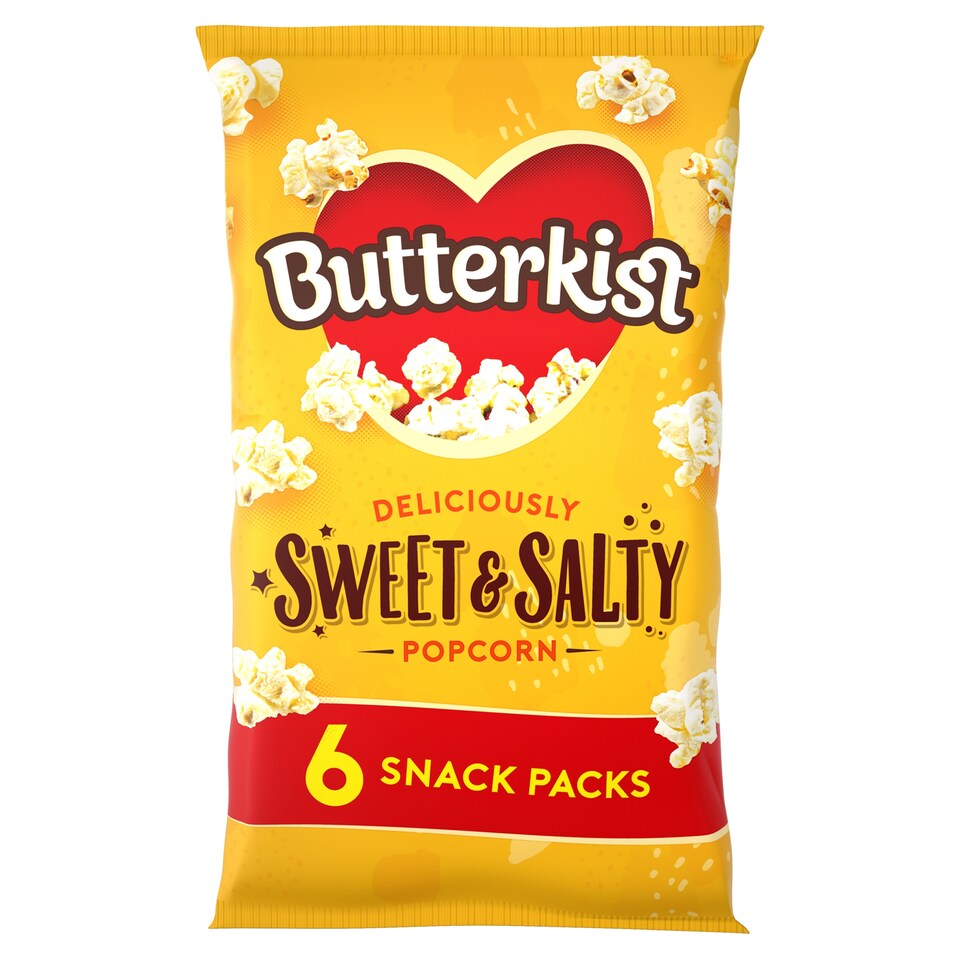 image 1 of Butterkist Sweet & Salted Popcorn 6X12g