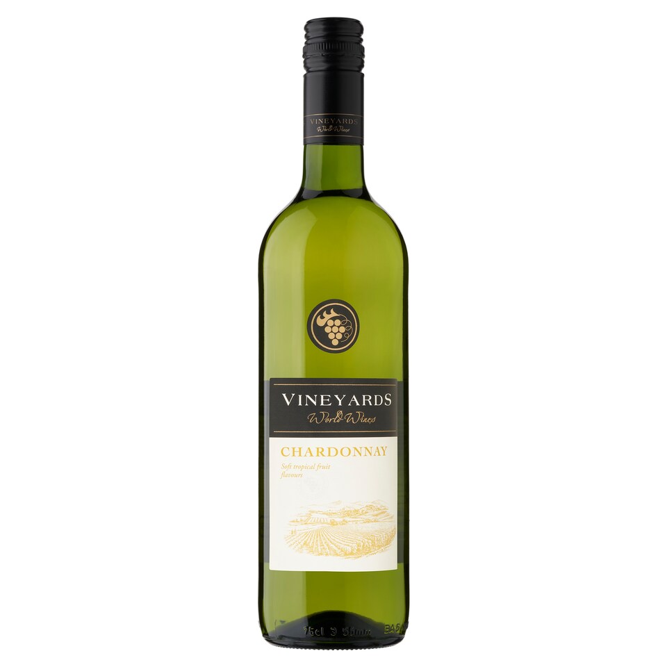 Vineyards World Wines Chardonnay Dry White Wine 750ml