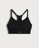 image 4 of F&F Active Seamfree Racerback Crop Top in Black