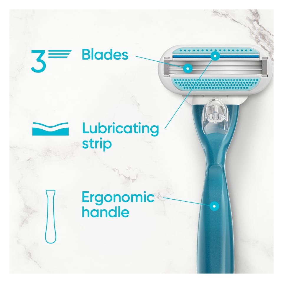 image 1 of Gillette Venus Smooth Women’s Razor with 1 Refill Blades Cartridges