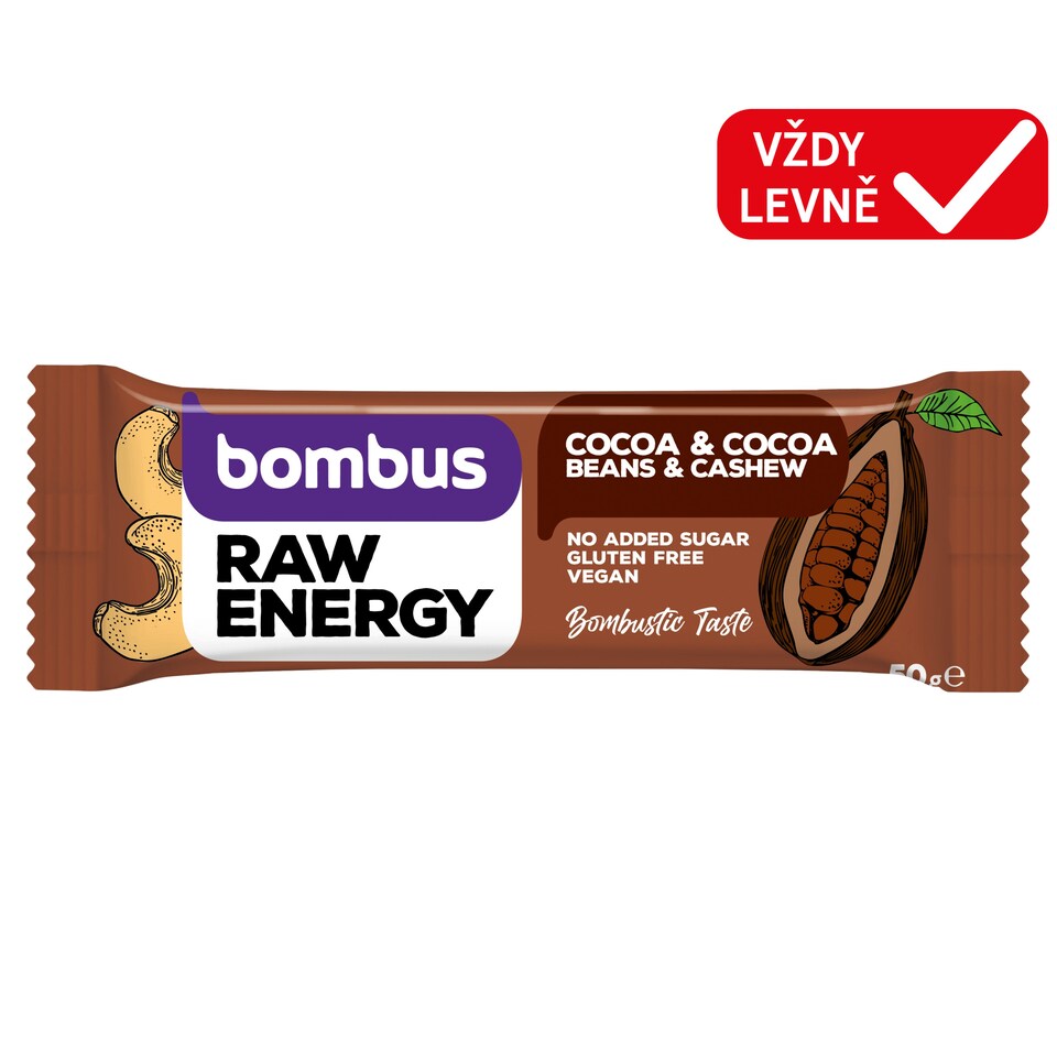 bombus Raw Energy Cocoa & Cocoa Beans 50g