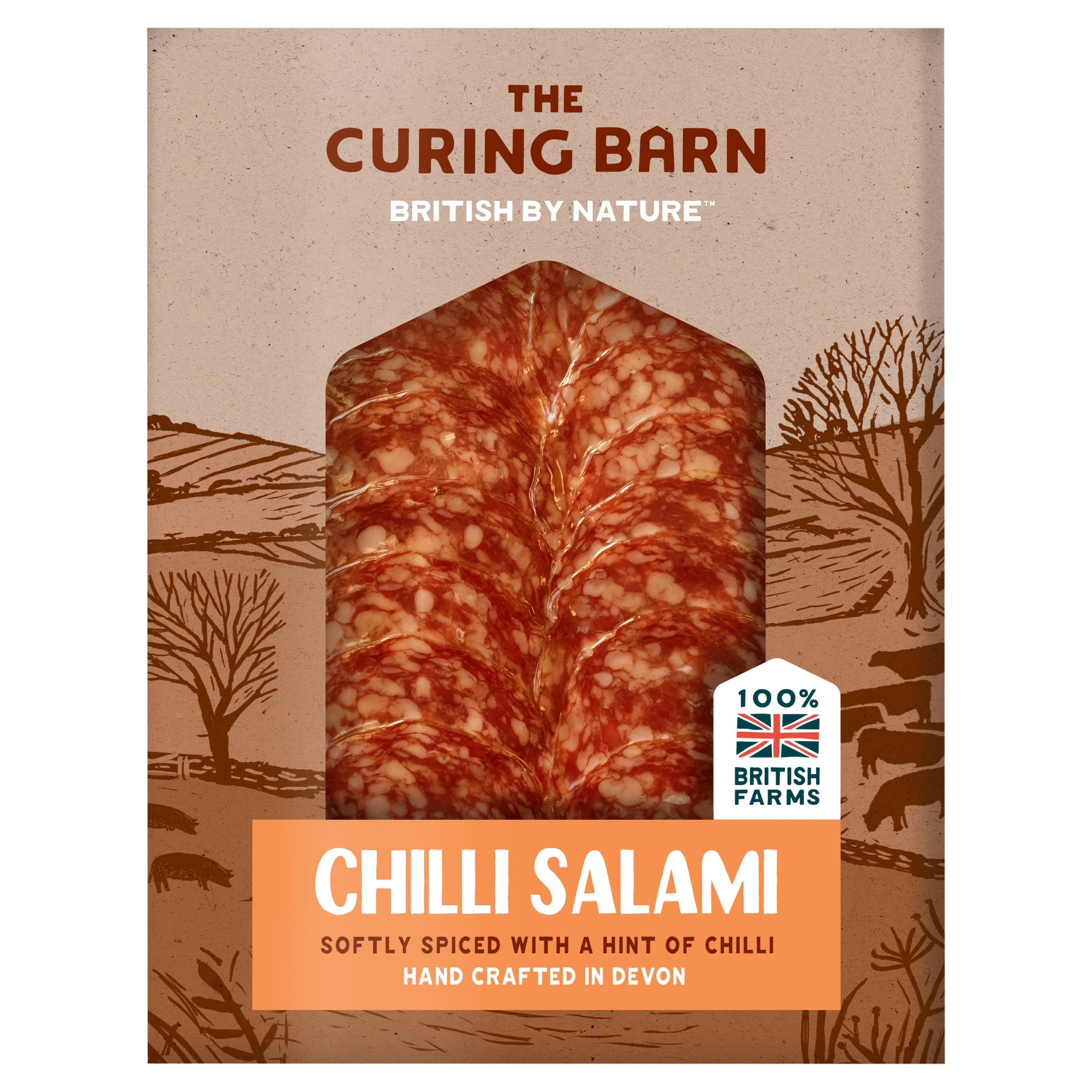 The Curing Barn British Chilli Salami 60g