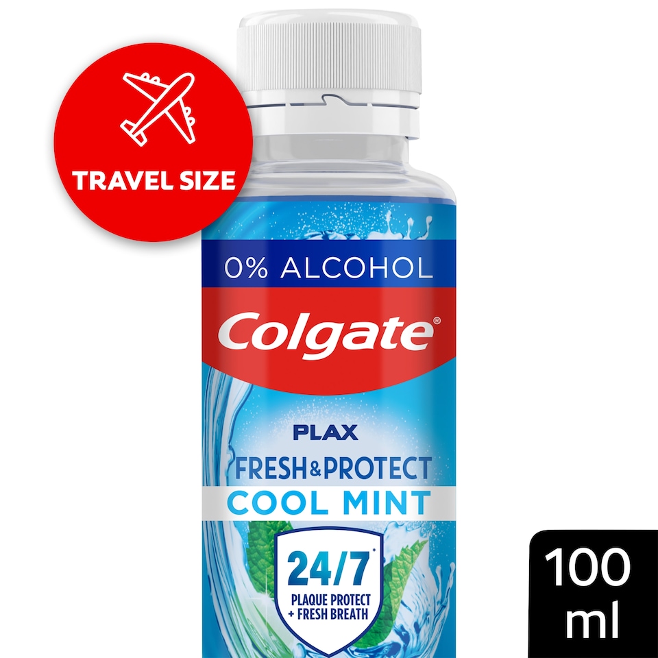image 1 of Colgate Plax Cool Mint Travel Mouthwash 100ml