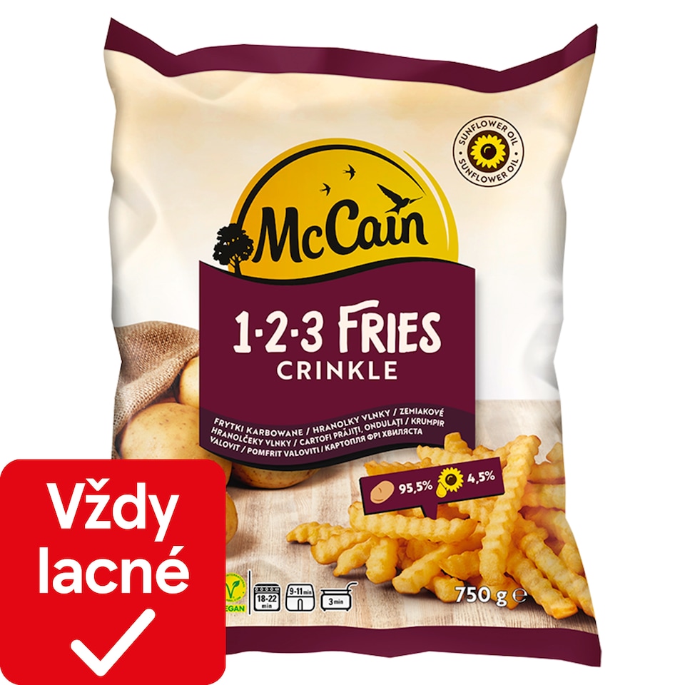 McCain 123 hranolky vlnky 750 g