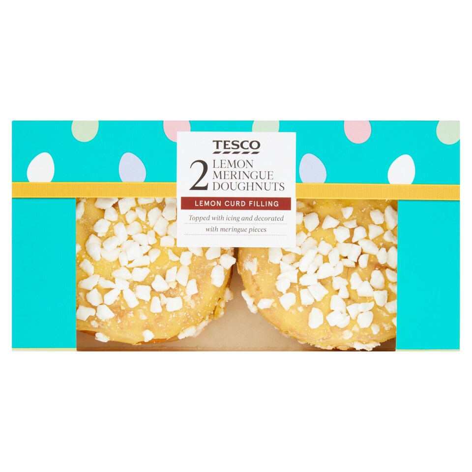 Tesco 2 Pack Lemon Meringue Filled Doughnut