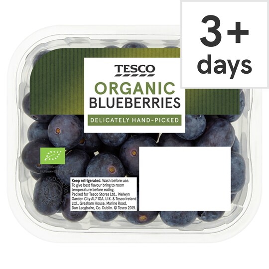 Tesco Organic Blueberries 150G Tesco Groceries