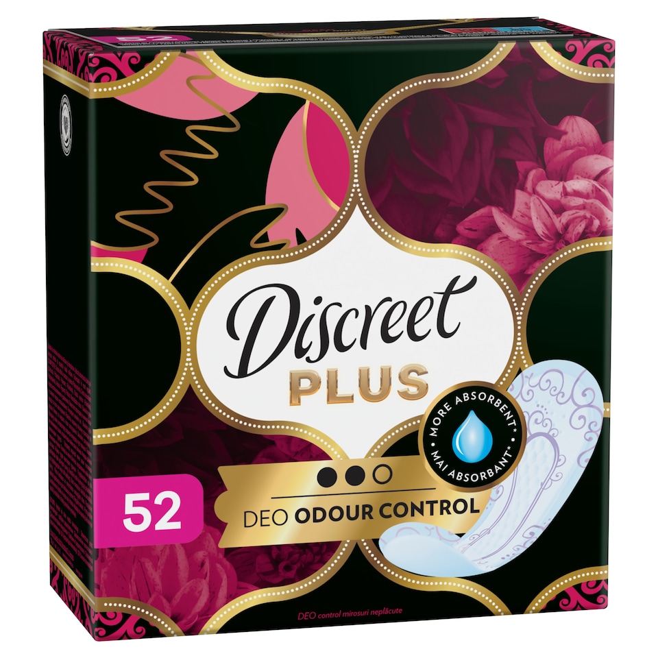Discreet Protective Odour Control Plus Tisztasági Betétek 5x52  1. kép