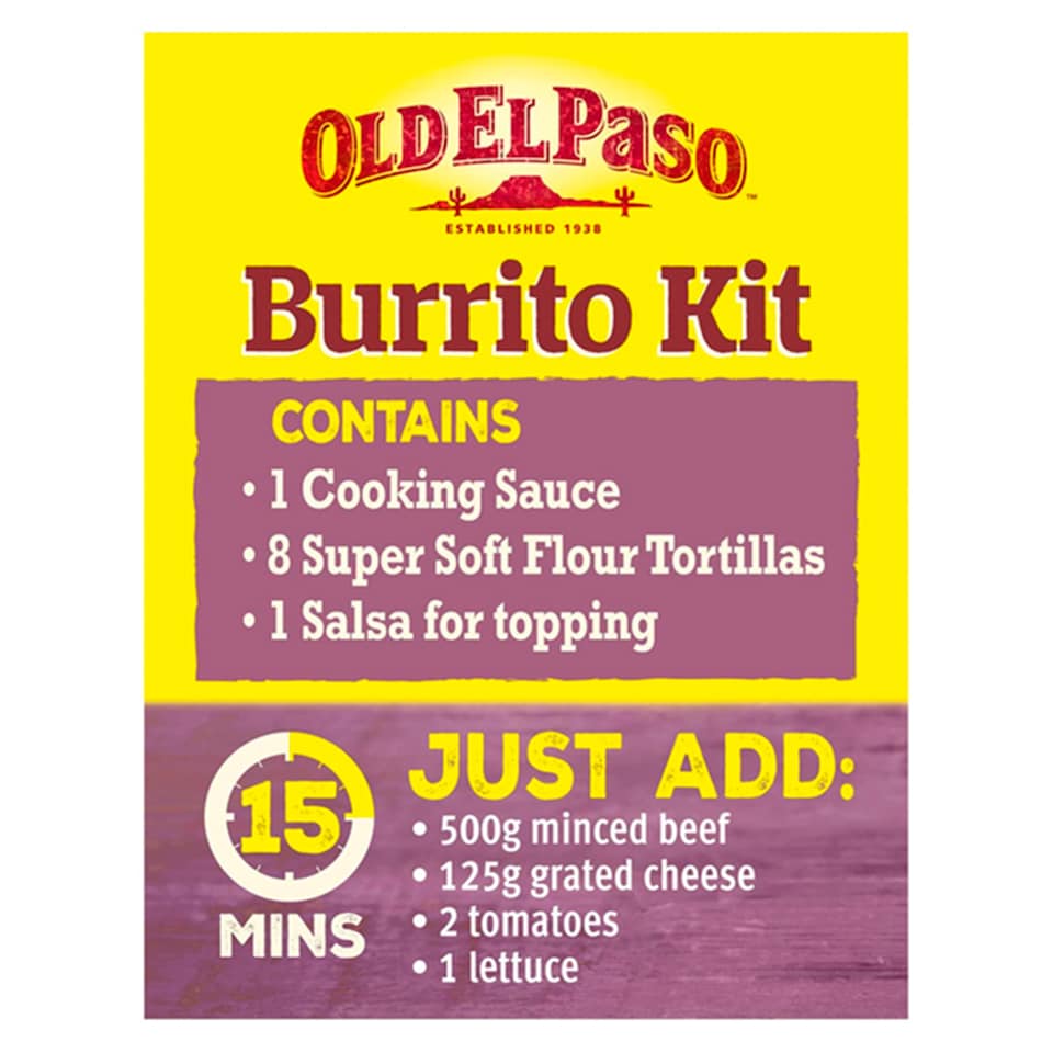image 1 of Old El Paso Burrito Dinner Kit 620G