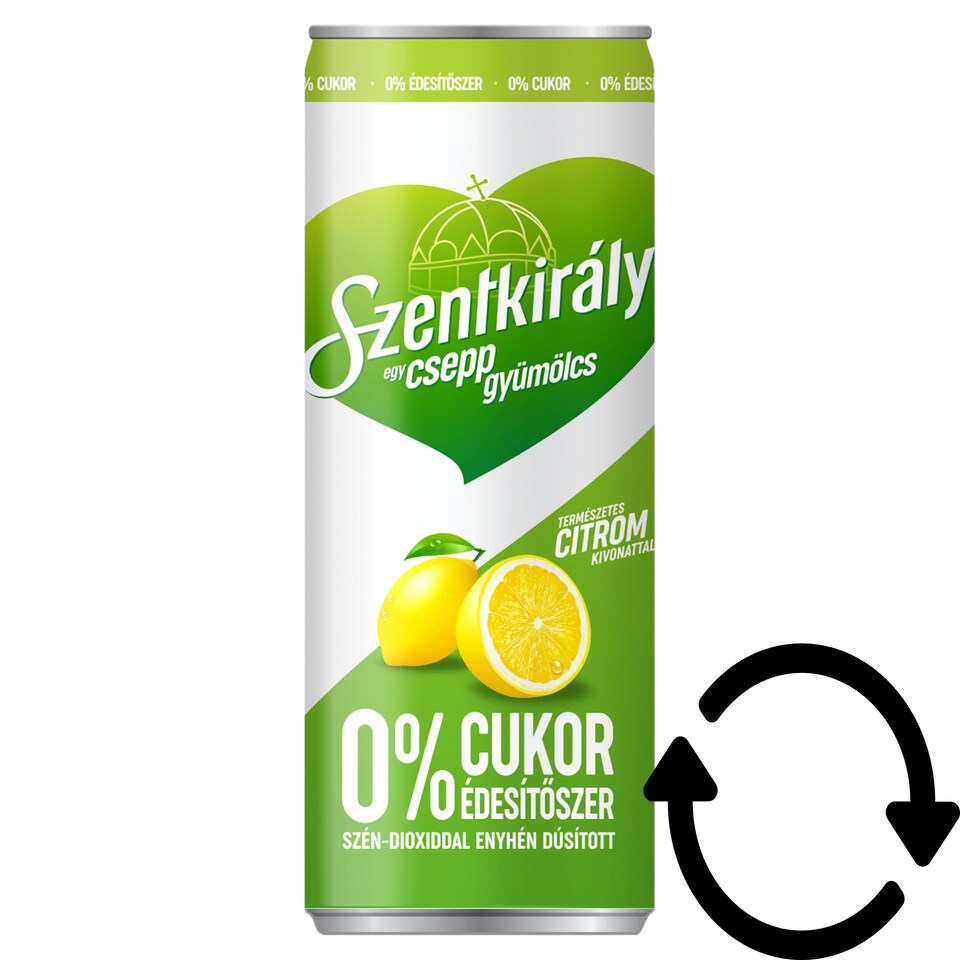 Szentkirályi Egy csepp gyümölcs citrom ízű szén-dioxiddal enyhén dúsított ital 250 ml