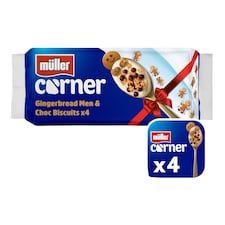 Muller Corner Yogurt Gingerbread Men & Choc Balls 4x124g