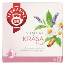 Teekanne Vitalita+ Krása zinok bylinná čajová zmes 10 x 1,75 g (17,5 g)
