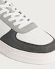 image 3 of Peter Werth Panelled Lace Up Trainers in White