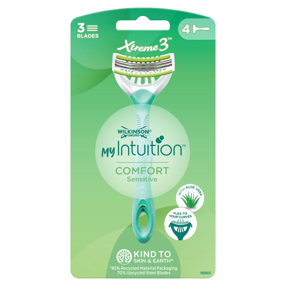 image 1 of Wilkinson Sword My Intuition Xtreme 3 Sensitive 4 Pack