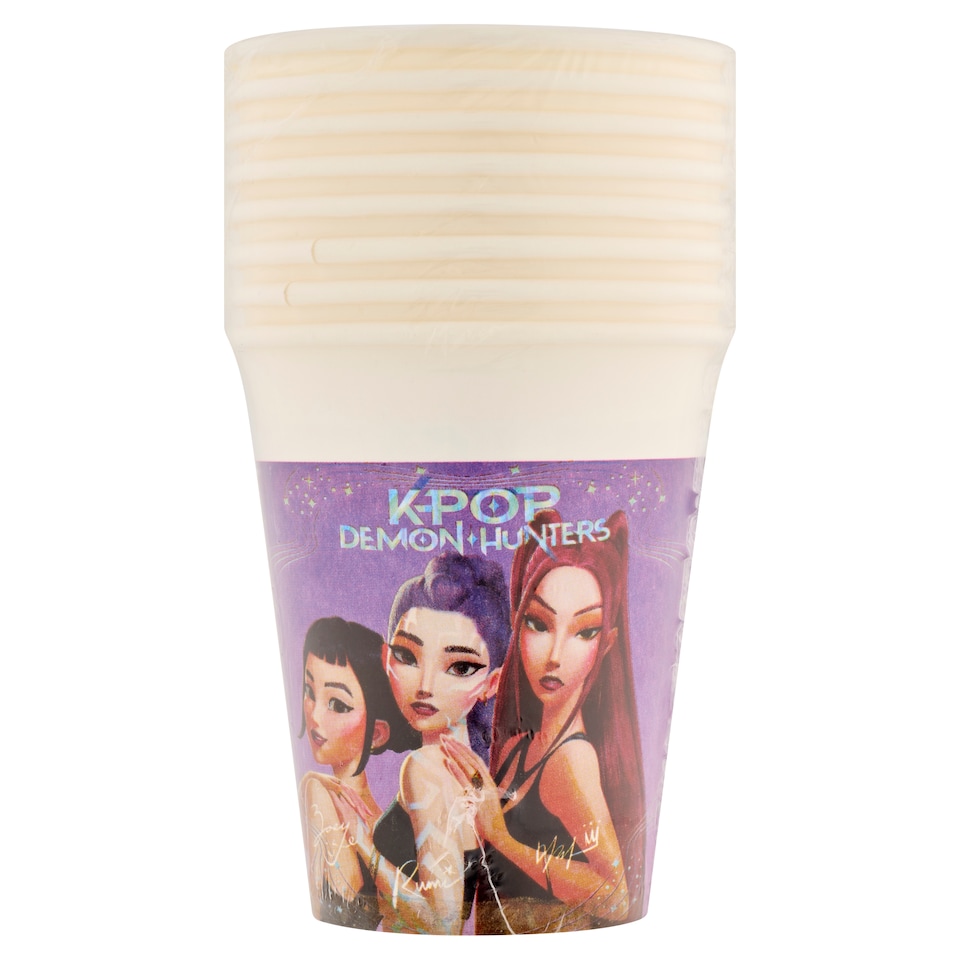 Decorata Party Netflix K-Pop Demon Hunters Paper Cups 200 ml 8 pcs