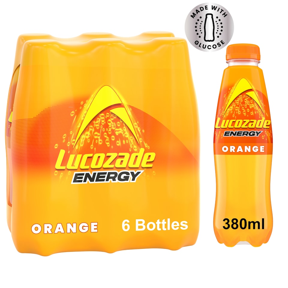 Lucozade Energy Orange Drink 6 X 380Ml