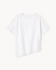 image 2 of F&F Girls Pure Cotton Lace Hem T-Shirt in White