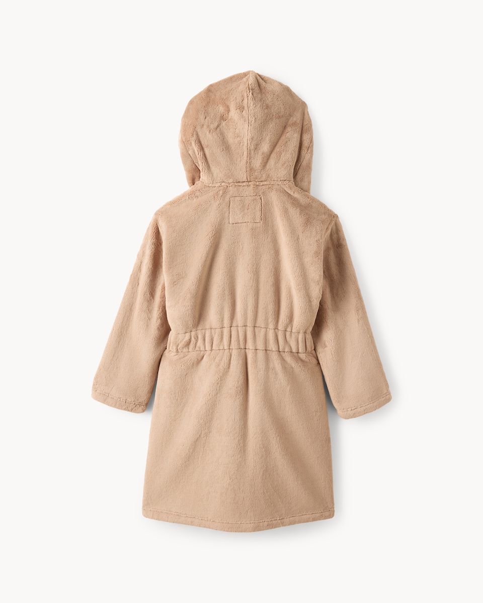 image 1 of F&F Boys Fleece Teddy Bear Dressing Gown in Brown