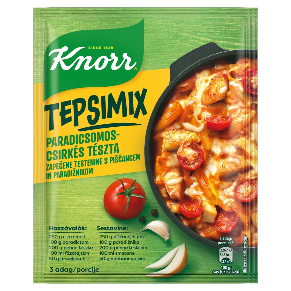 Knorr Tepsimix paradicsomos-csirkés tészta alap 48 g