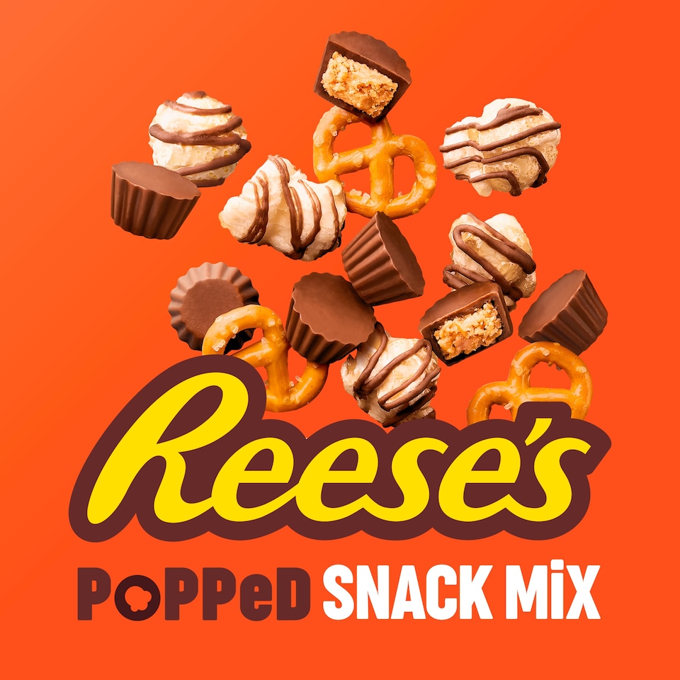 image 1 of Reese's Peanut Butter Popped Snack Mix 113g Clip Strip