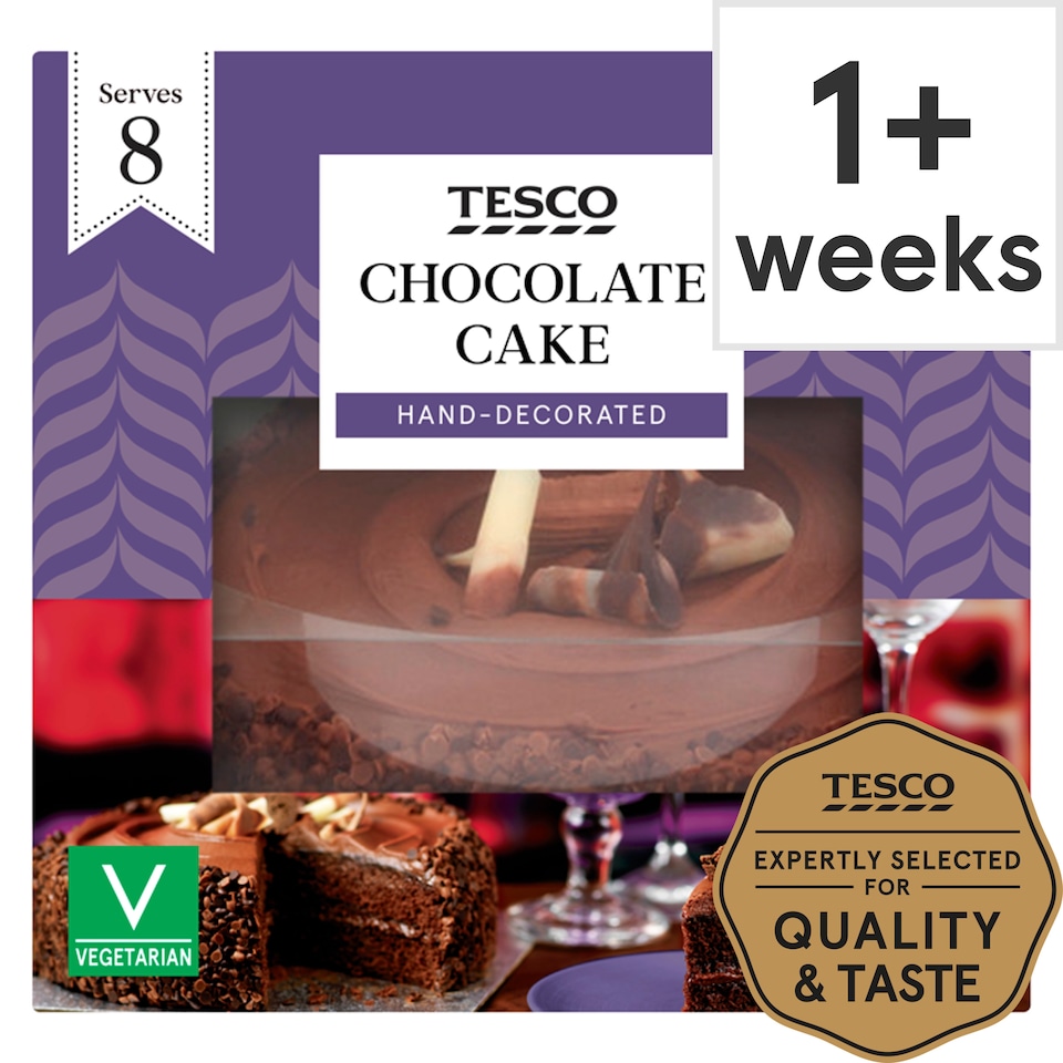Tesco Small Chocolate Party Cake