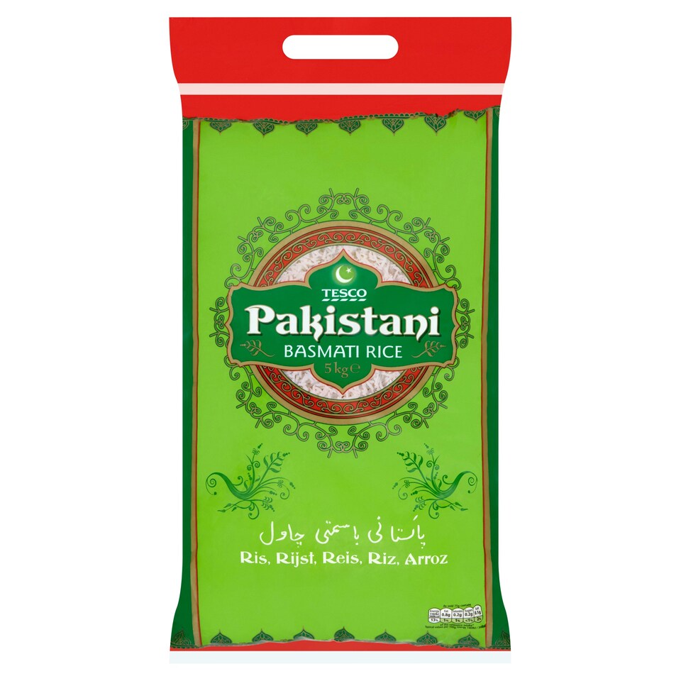 Tesco Pakistani Basmati Rice 5Kg