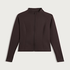 F&F Active EVERYHOUR Zip Up Jacket in Chocolate