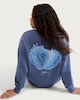 image 2 of OH ME OH MY Cotton Rich Slogan Sweatshirt in Blue