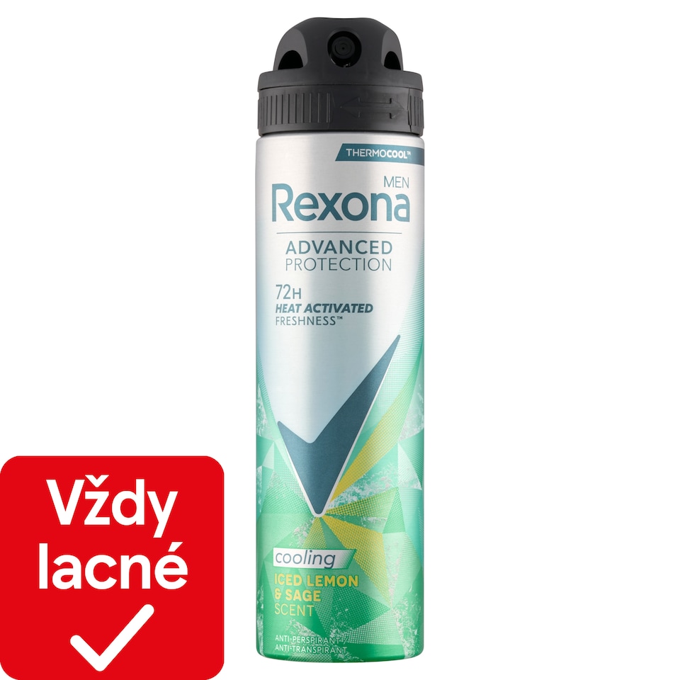 obrázok 1 z Rexona Men Advanced Protection Iced Lemon & Sage antiperspirant sprej s chladivým efektom 150 ml