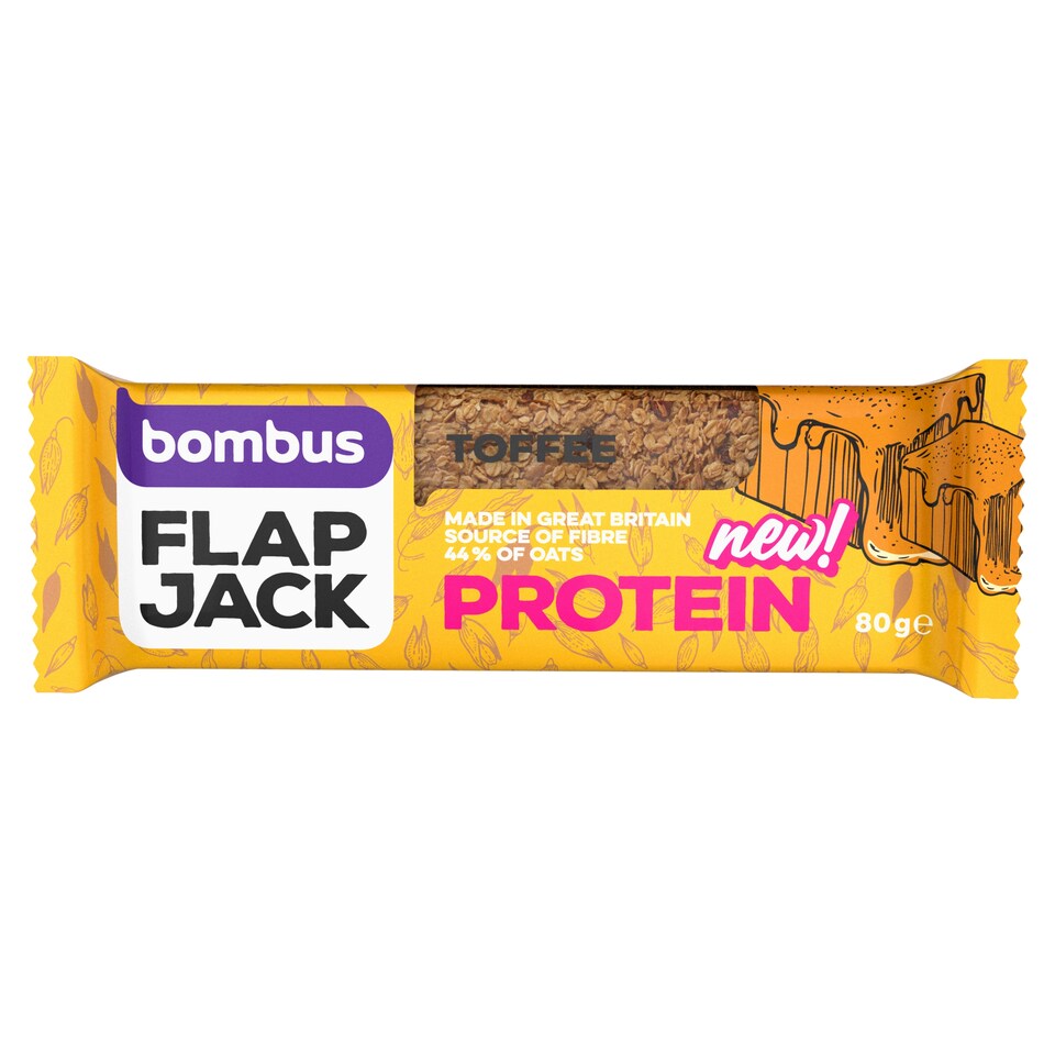 BOMBUS FLAPJACK Protein Toffee 80 g