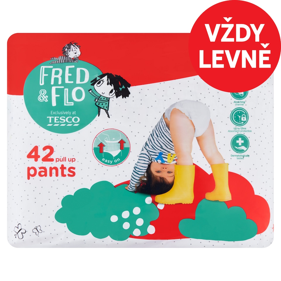 image 1 of Fred & Flo Pull Up Pants 4 Maxi 8-14 kg 42 pcs