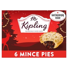 Mr Kipling 6 Snowflake Mince Pies