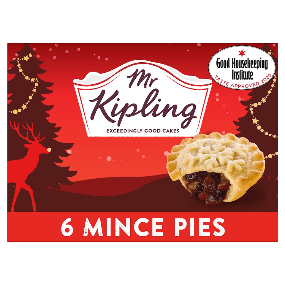 Mr Kipling 6 Snowflake Mince Pies