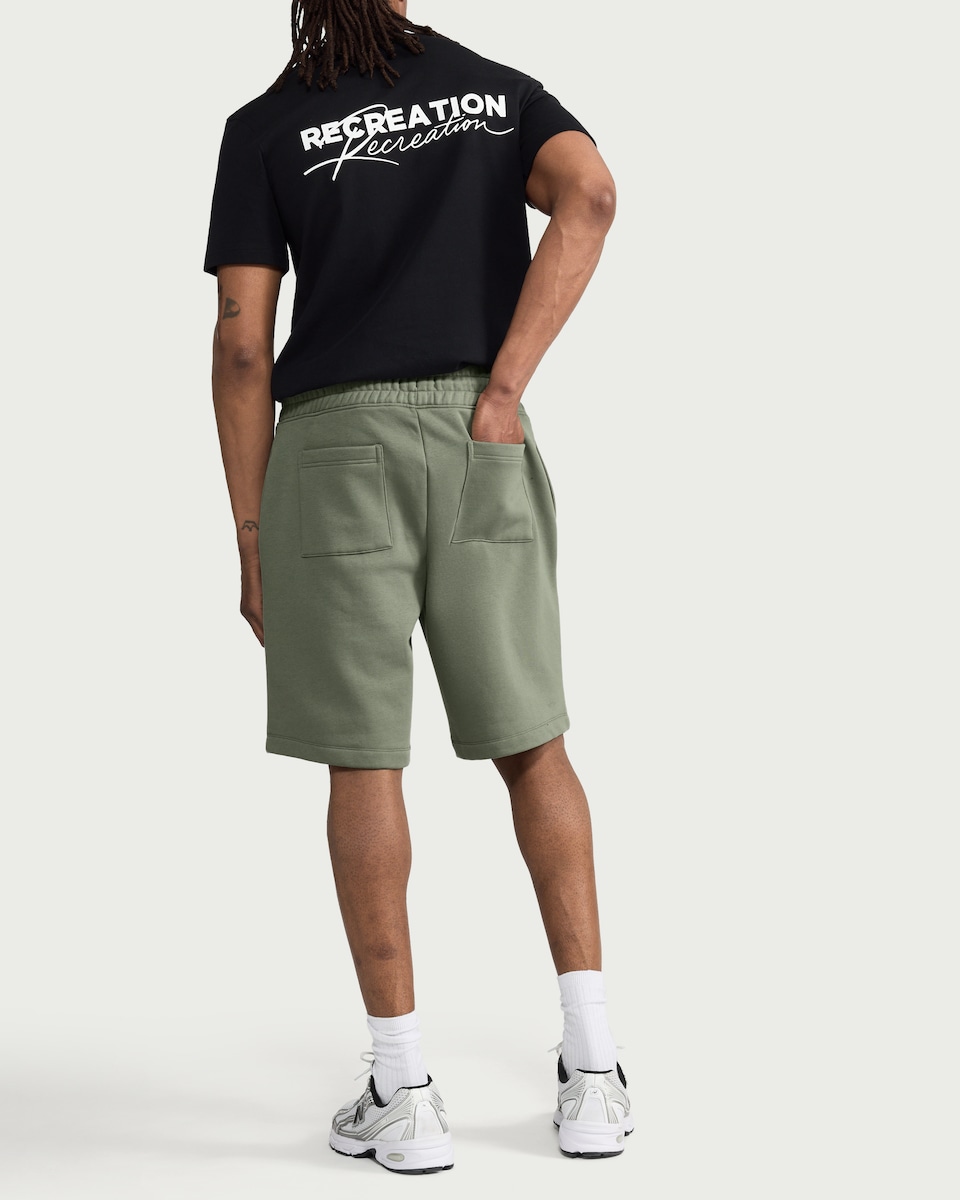 image 1 of F&F Active EVERYHOUR Cotton Rich Shorts in Green