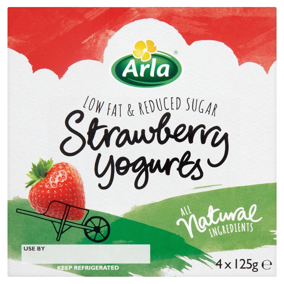 Arla Yogurt Strawberry 4 x 125g