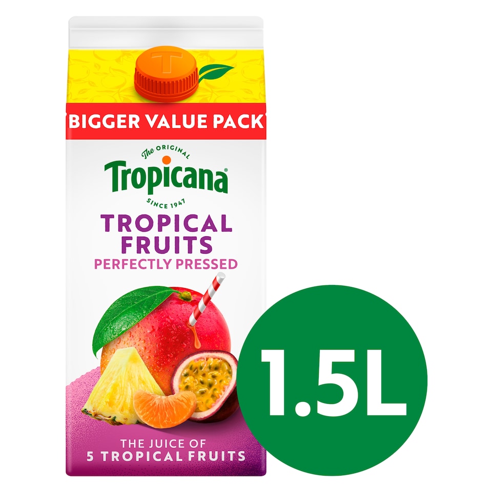 image 1 of Tropicana Tropical Fruit Juice 1.5L