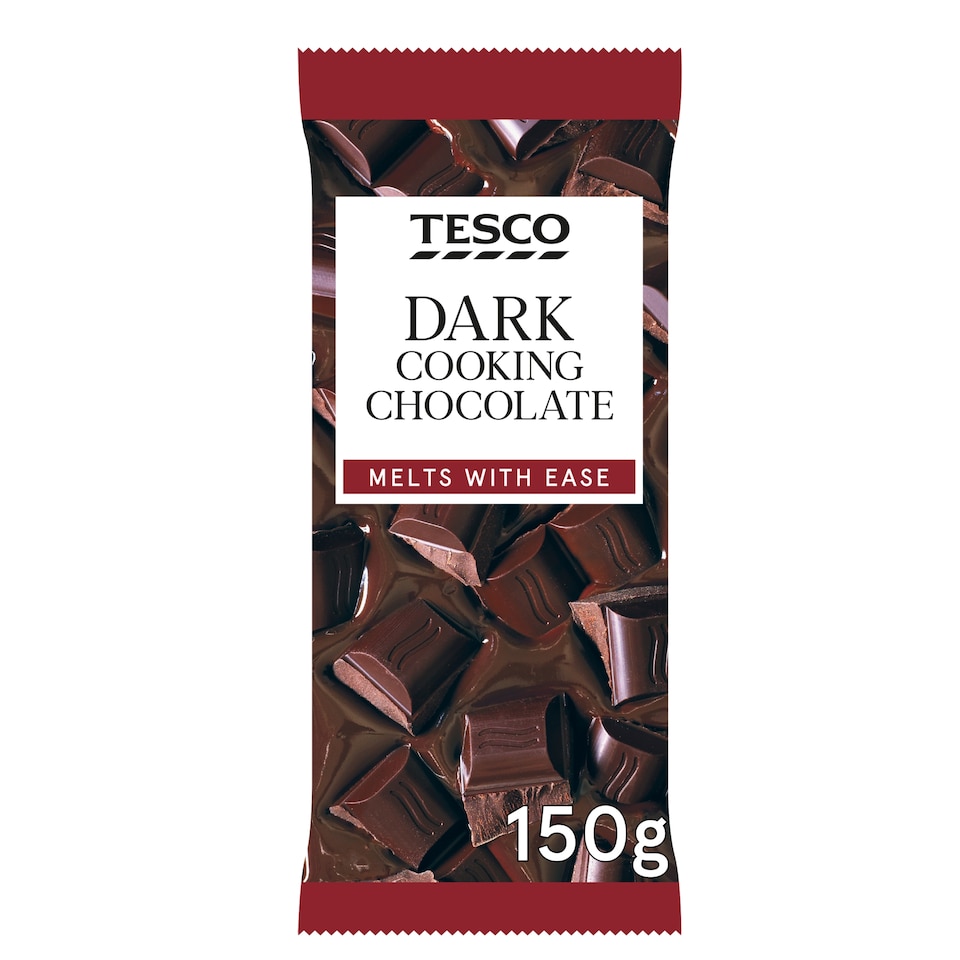 Tesco Dark Cooking Chocolate 150G