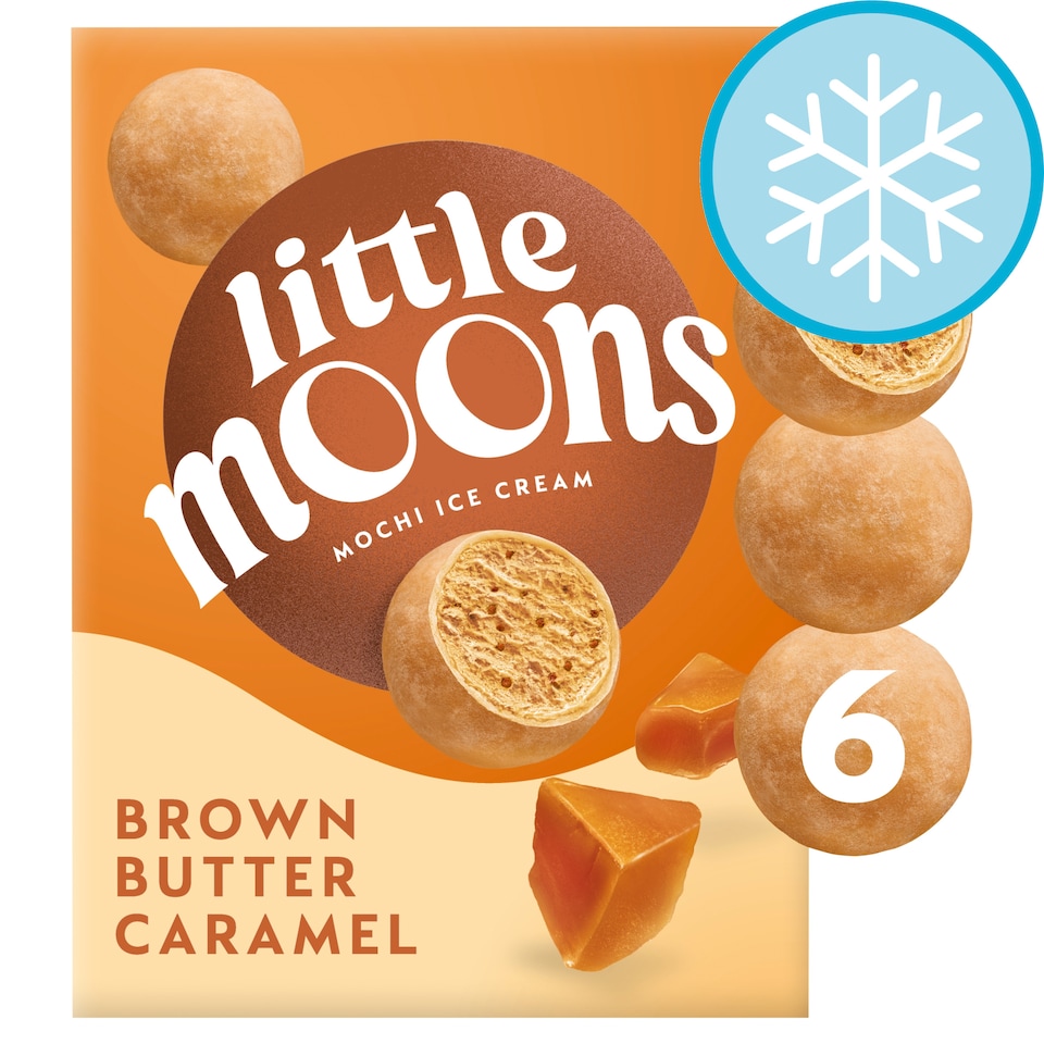 image 1 of Little Moons Brown Butter Caramel Mochi Ice Cream Bites 6 x 30g