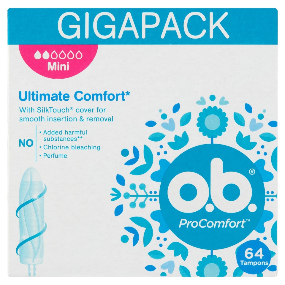Obrázek 1 pro produkt O.B. ProComfort Mini tampony 64 ks