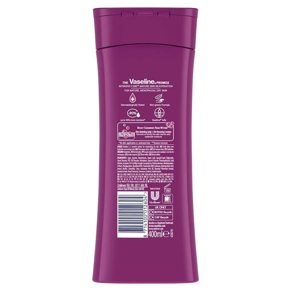 image 1 of Vaseline Mature Skin Rejuvenation BodyLotion 400ml