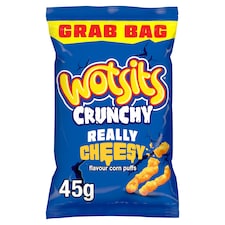 Wotsits Crunchy Really Cheesy Flavour Corn Puffs 45g