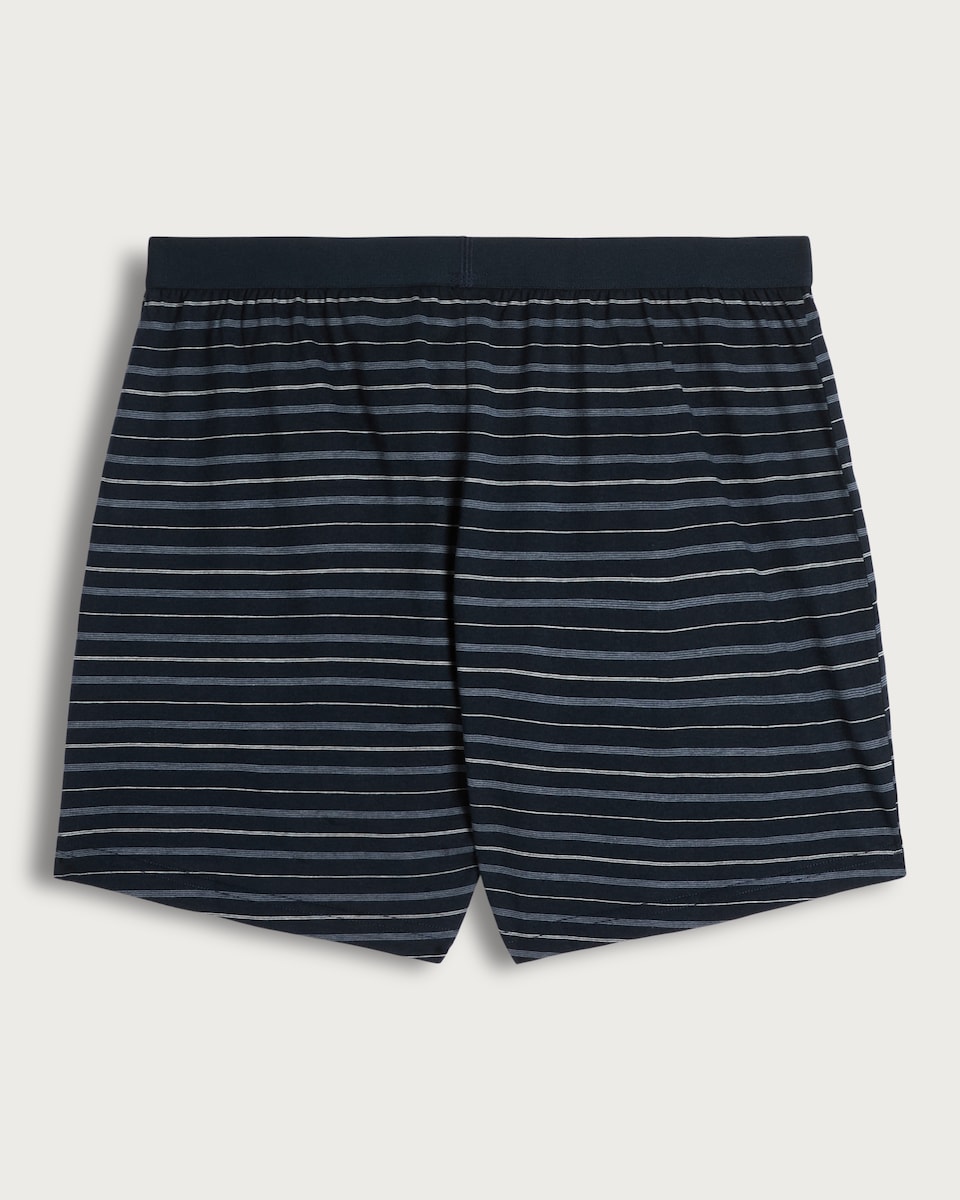 image 1 of F&F 3-Pack Pure Cotton Striped Jersey Button Fly Boxers in Multi