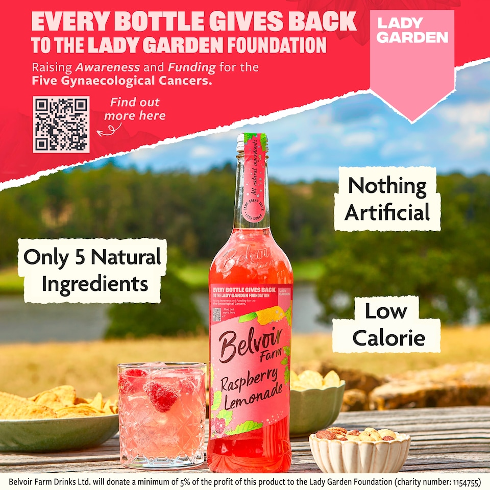 image 1 of Belvoir Raspberry Lemonade 75Cl (L